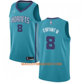 Maillot NBA Charlotte Hornets Johnny OBryant III 8 Nike 2017-18 Teal Swingman - Homme